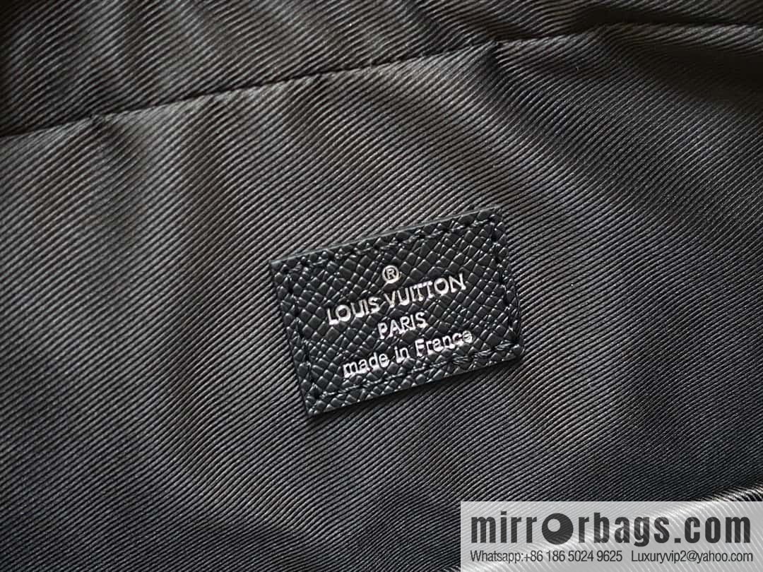 [Original order boutique] M30967 black full leather cross pattern briefcase series, this Voyage large briefcase