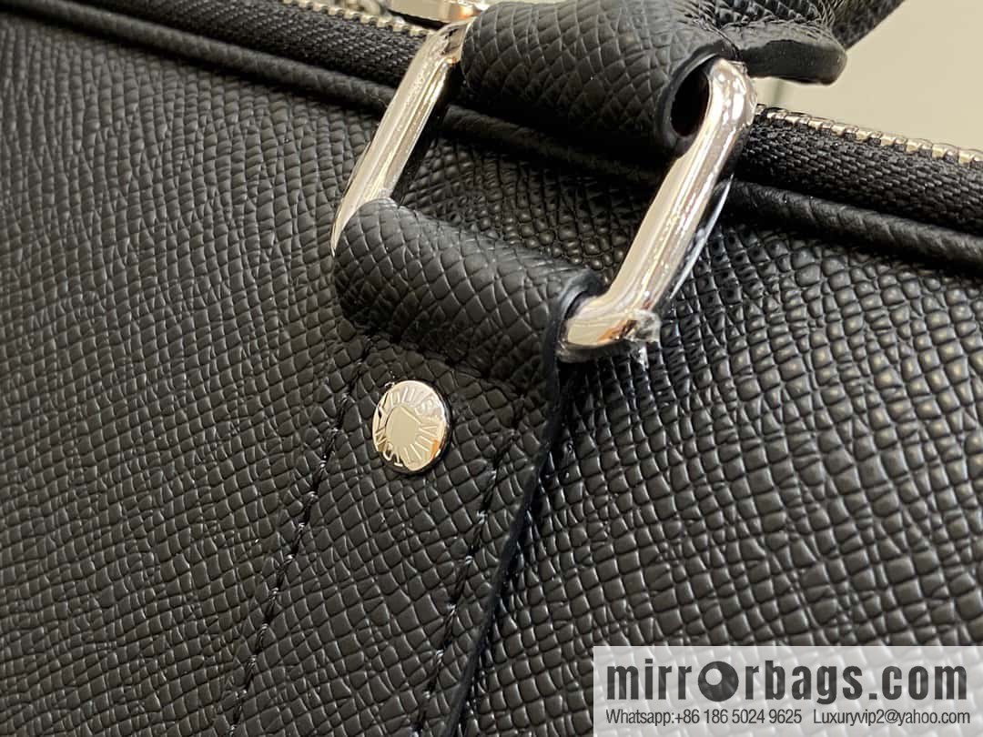 [Original order boutique] M30967 black full leather cross pattern briefcase series, this Voyage large briefcase