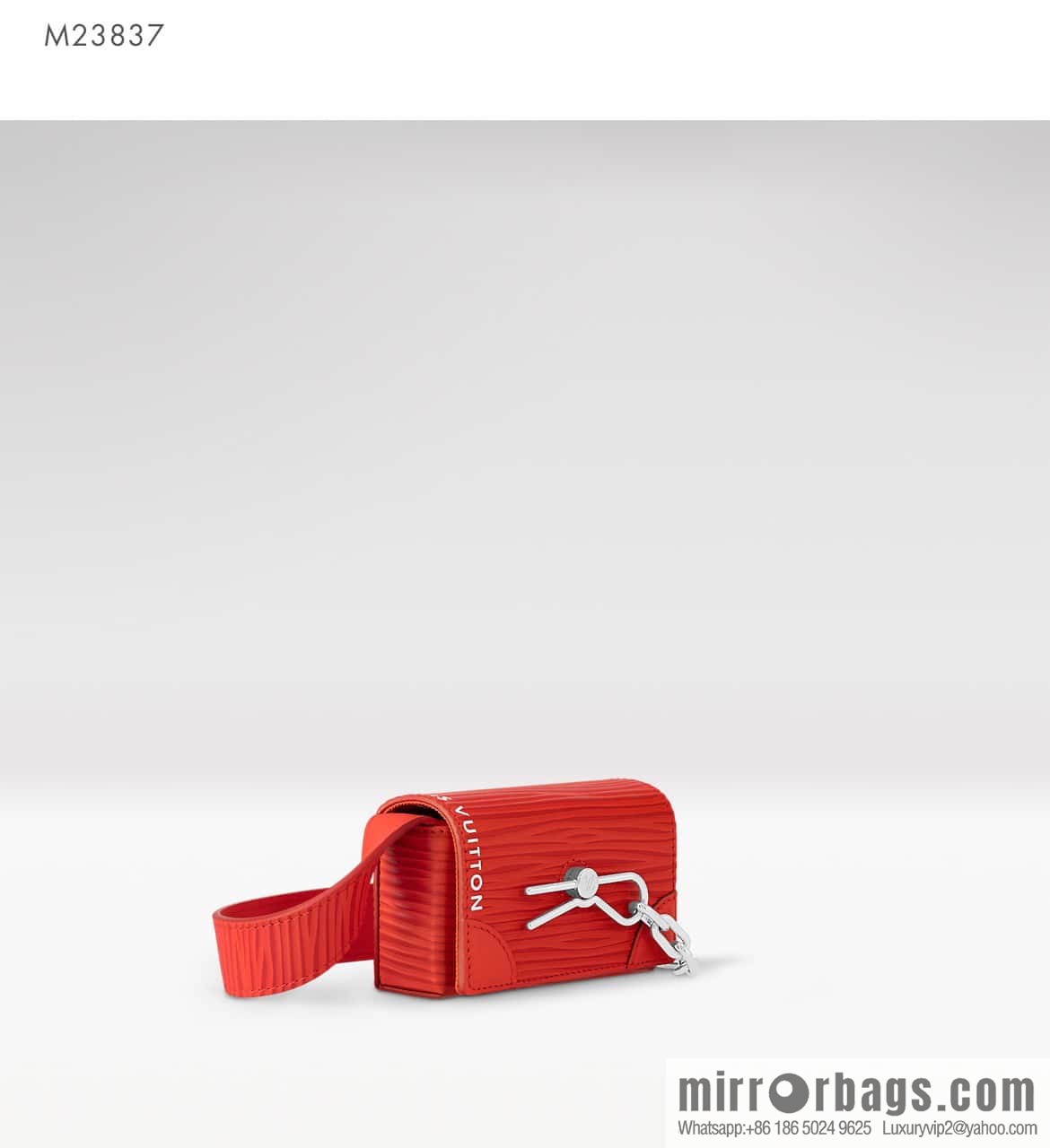 [Original order boutique] M23837 red full leather epi mini men's bag, tip bag micro steamer handbag