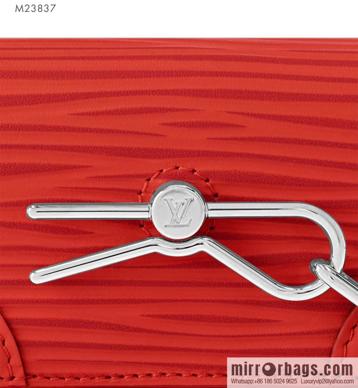 [Original order boutique] M23837 red full leather epi mini men's bag, tip bag micro steamer handbag