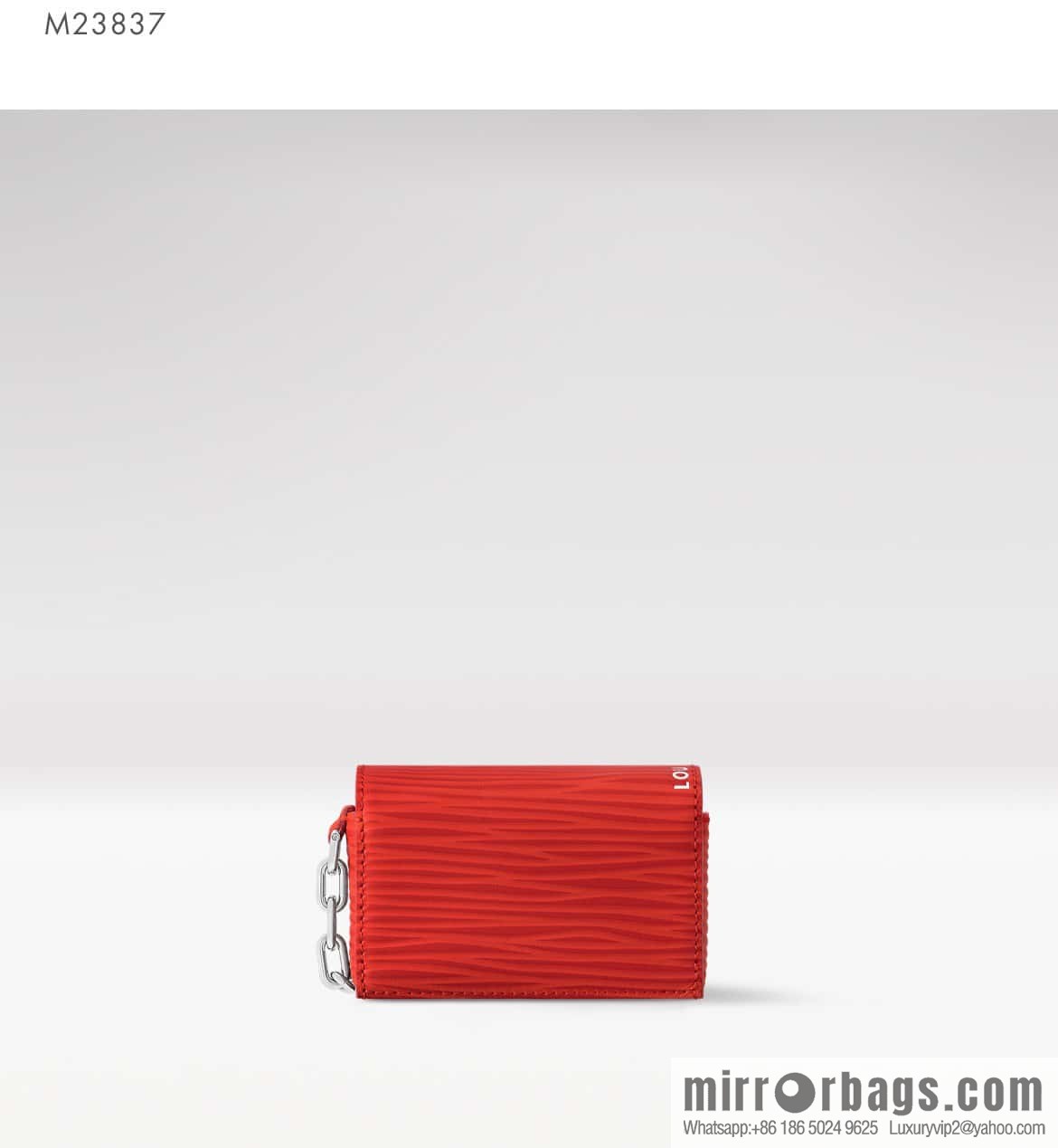 [Original order boutique] M23837 red full leather epi mini men's bag, tip bag micro steamer handbag