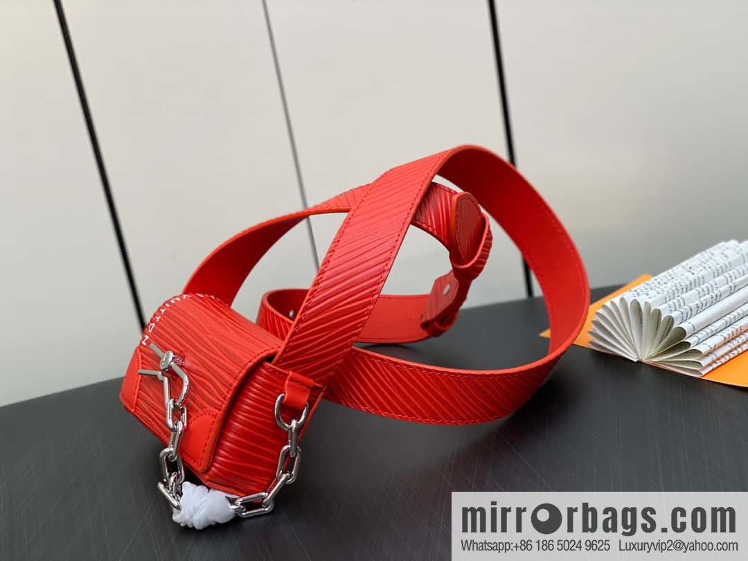 [Original order boutique] M23837 red full leather epi mini men's bag, tip bag micro steamer handbag