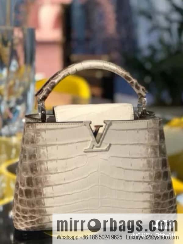 [Original order boutique] M48865 Himalayan, crocodile pattern full leather cap that English series Capucines mini handbag