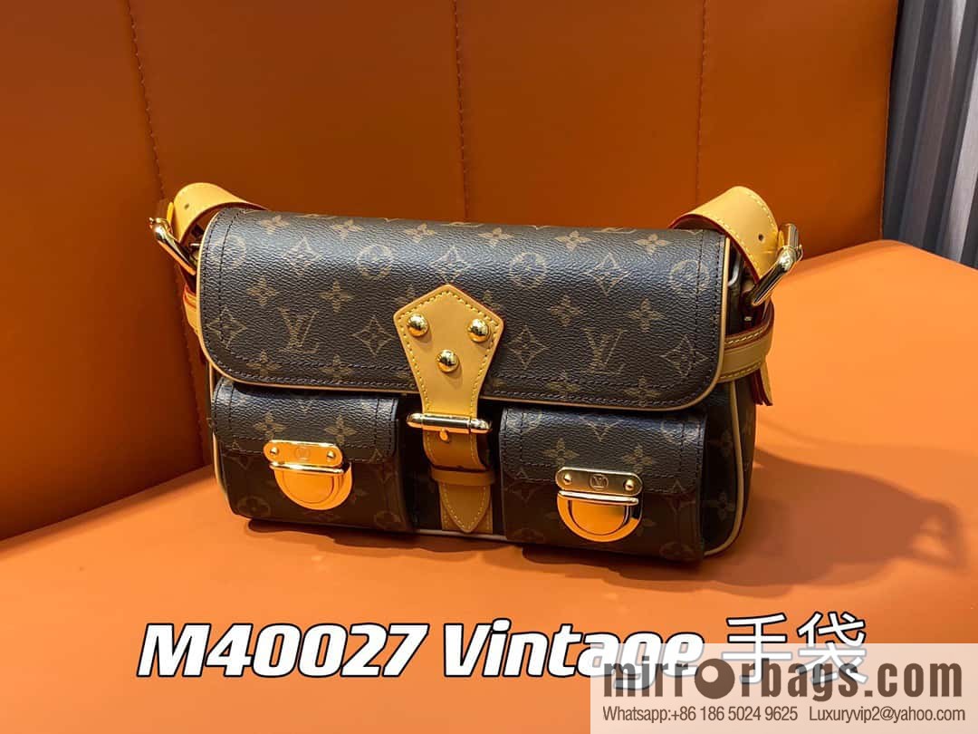 [Original single boutique] M40027 monogram medieval Manhattan shoulder bag series Vintage handbag Manhattan Seine portable shoulder armpit bag