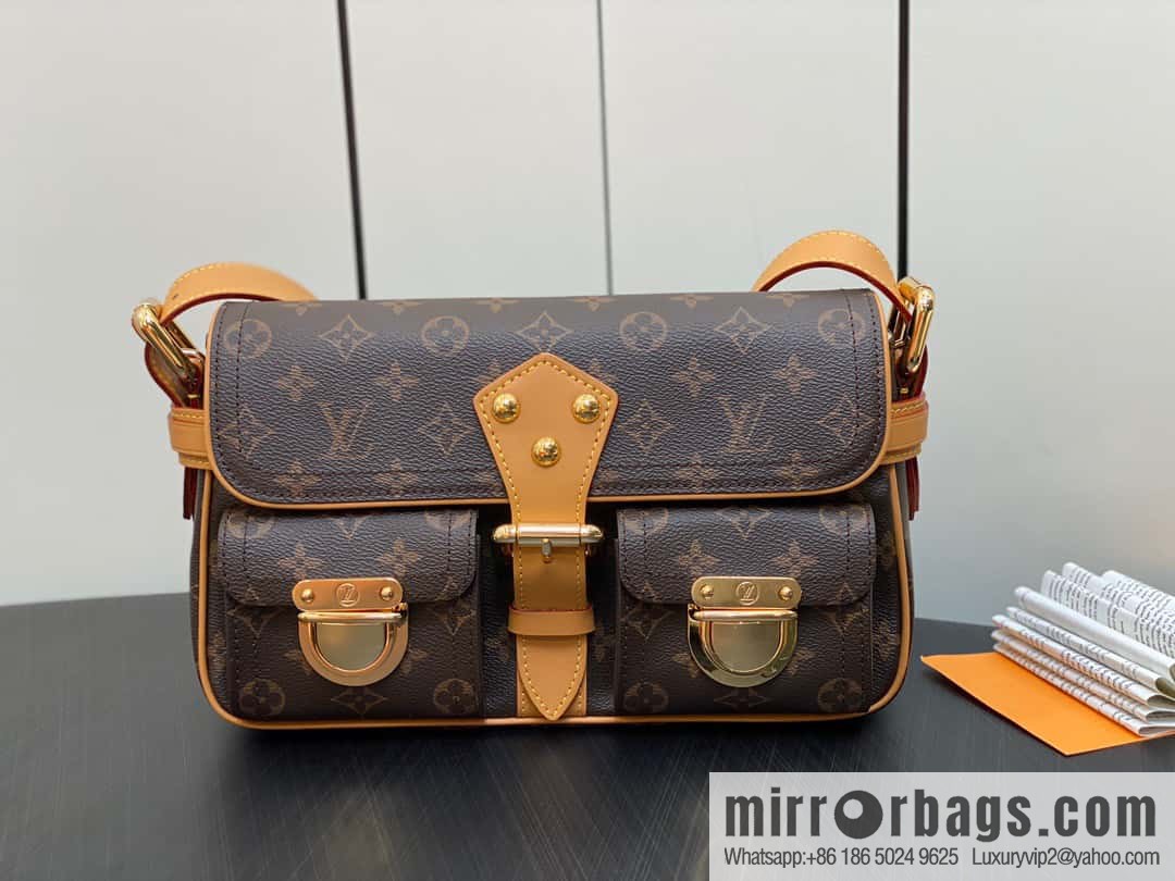 [Original single boutique] M40027 monogram medieval Manhattan shoulder bag series Vintage handbag Manhattan Seine portable shoulder armpit bag