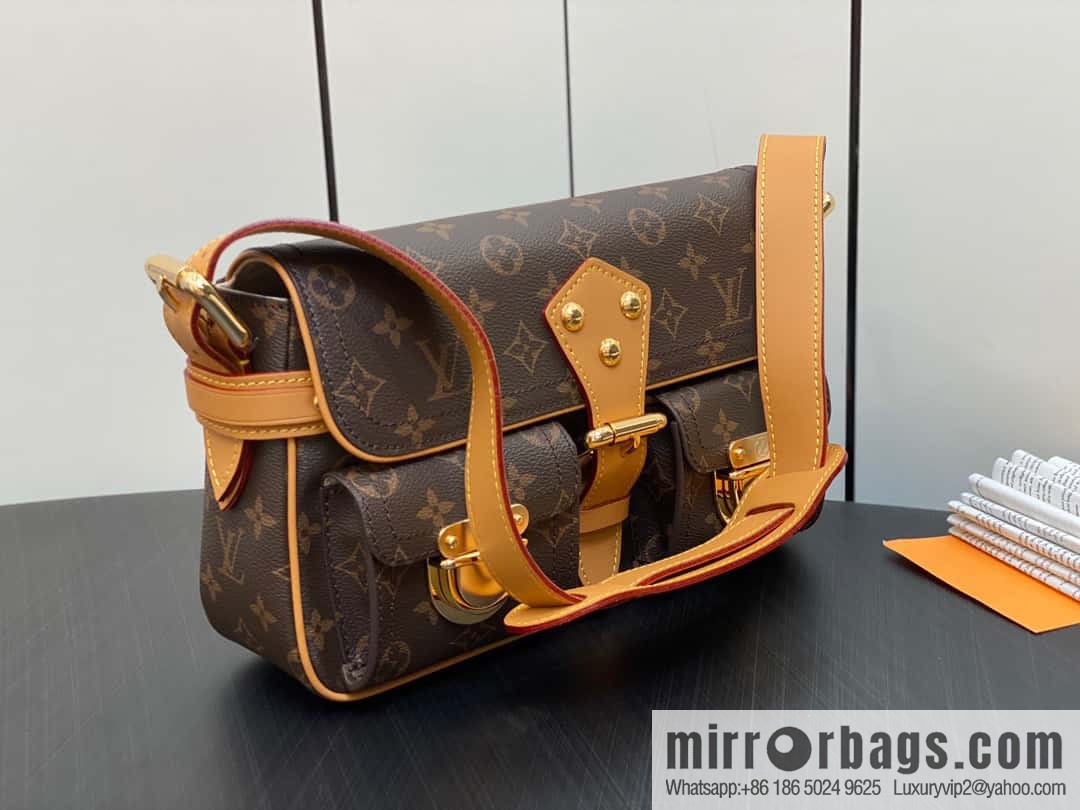 [Original single boutique] M40027 monogram medieval Manhattan shoulder bag series Vintage handbag Manhattan Seine portable shoulder armpit bag