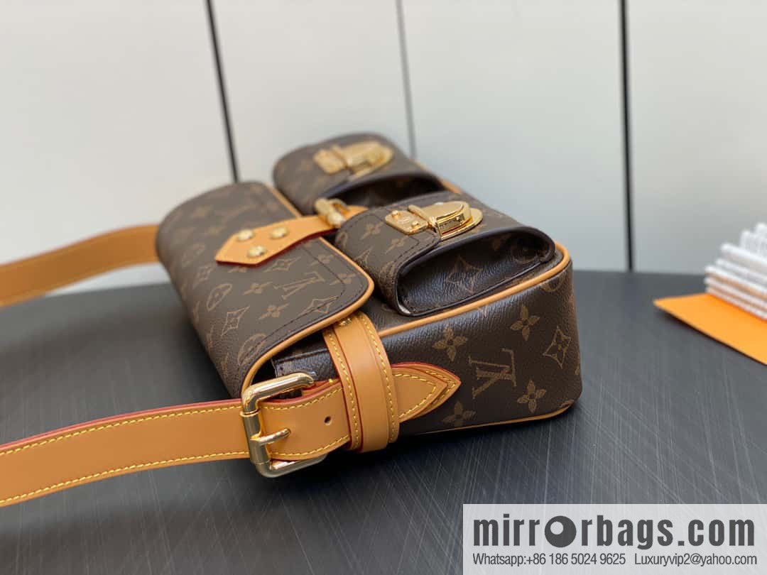 [Original single boutique] M40027 monogram medieval Manhattan shoulder bag series Vintage handbag Manhattan Seine portable shoulder armpit bag