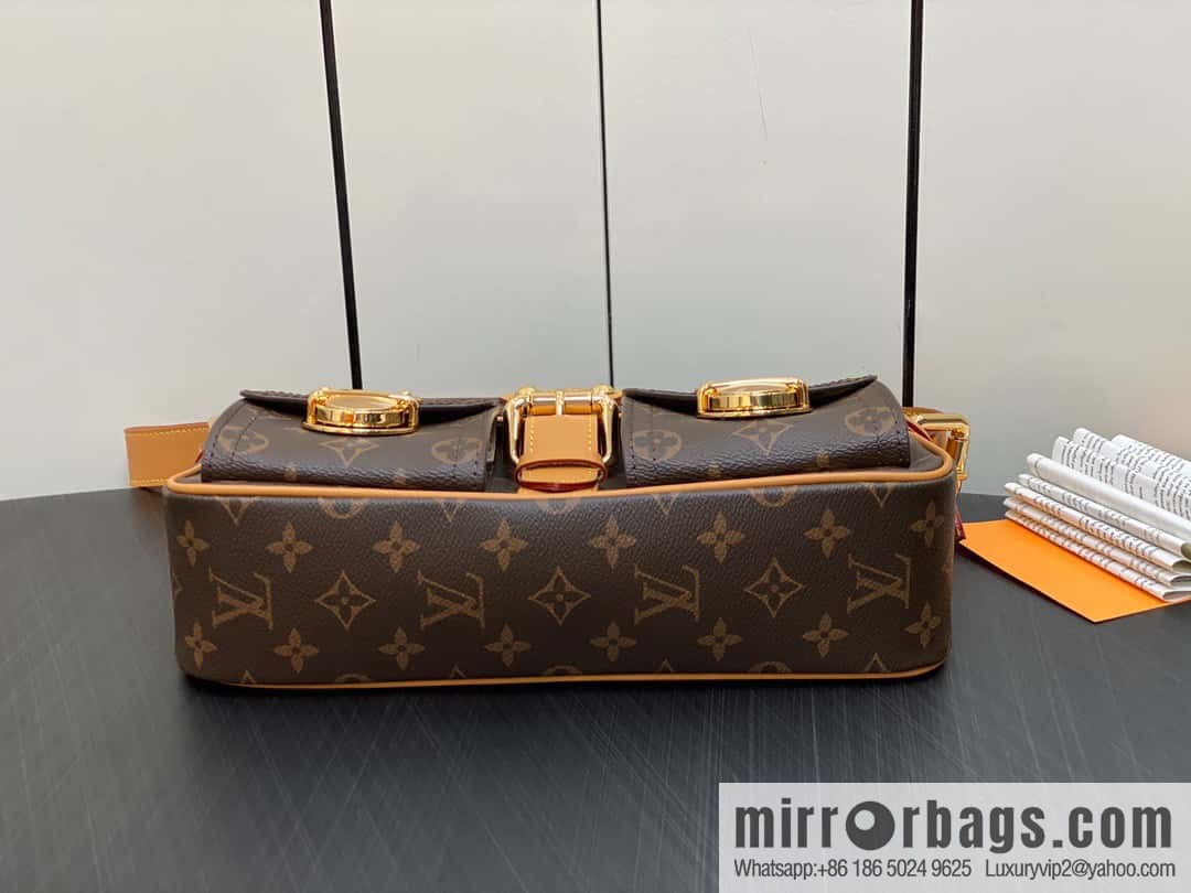 [Original single boutique] M40027 monogram medieval Manhattan shoulder bag series Vintage handbag Manhattan Seine portable shoulder armpit bag