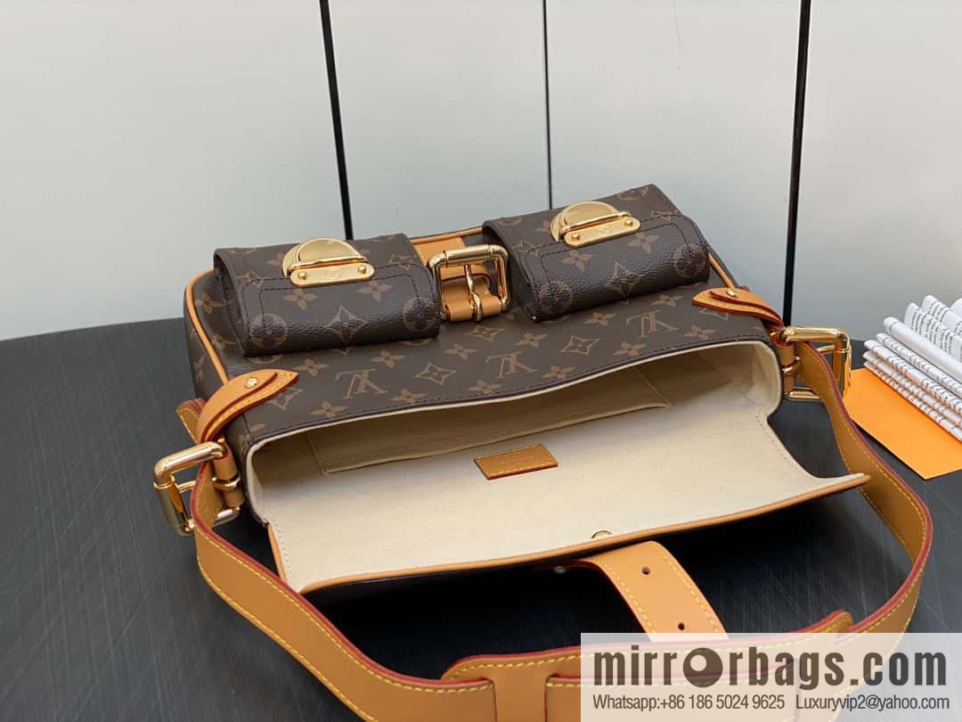 [Original single boutique] M40027 monogram medieval Manhattan shoulder bag series Vintage handbag Manhattan Seine portable shoulder armpit bag