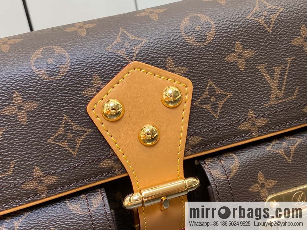 [Original single boutique] M40027 monogram medieval Manhattan shoulder bag series Vintage handbag Manhattan Seine portable shoulder armpit bag