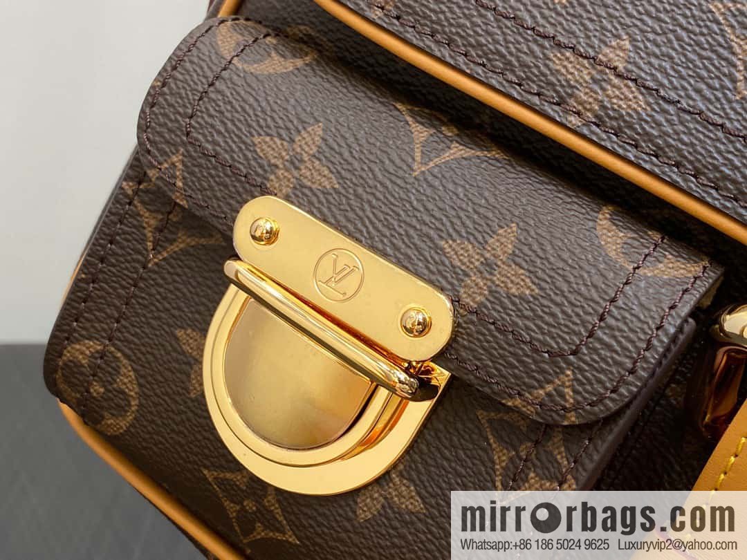 [Original single boutique] M40027 monogram medieval Manhattan shoulder bag series Vintage handbag Manhattan Seine portable shoulder armpit bag