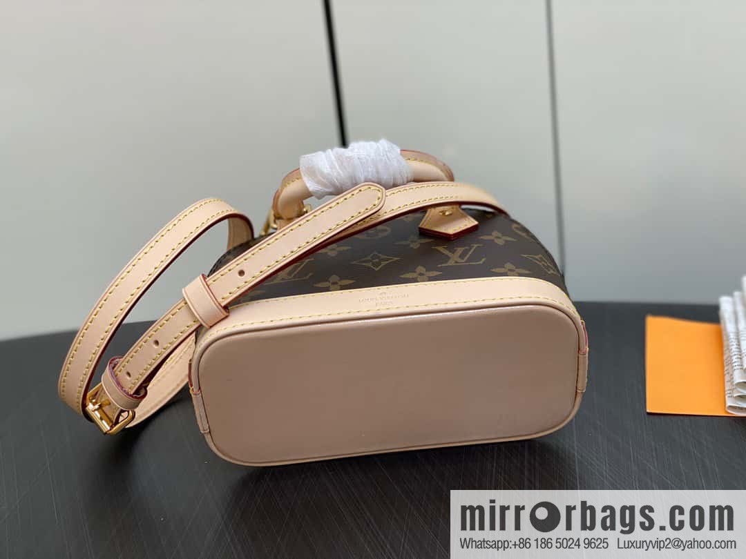 [Original single boutique] M82717 monogram mini shell bag series New launch Nano Alma handbag