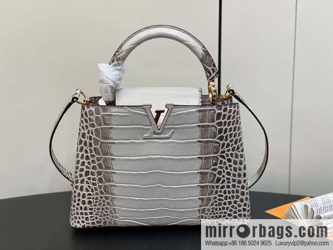 [Original order boutique] M48865 Himalayan, crocodile pattern full leather cap that English series Capucines BB handbag