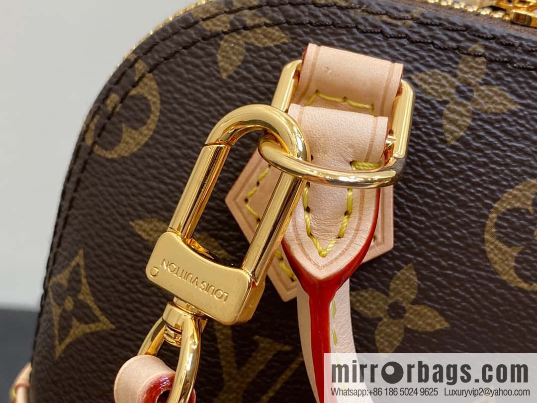 [Original single boutique] M82717 monogram mini shell bag series New launch Nano Alma handbag