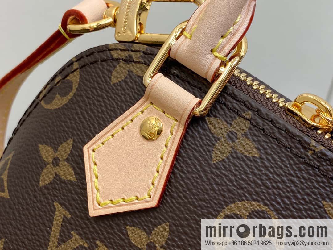 [Original single boutique] M82717 monogram mini shell bag series New launch Nano Alma handbag