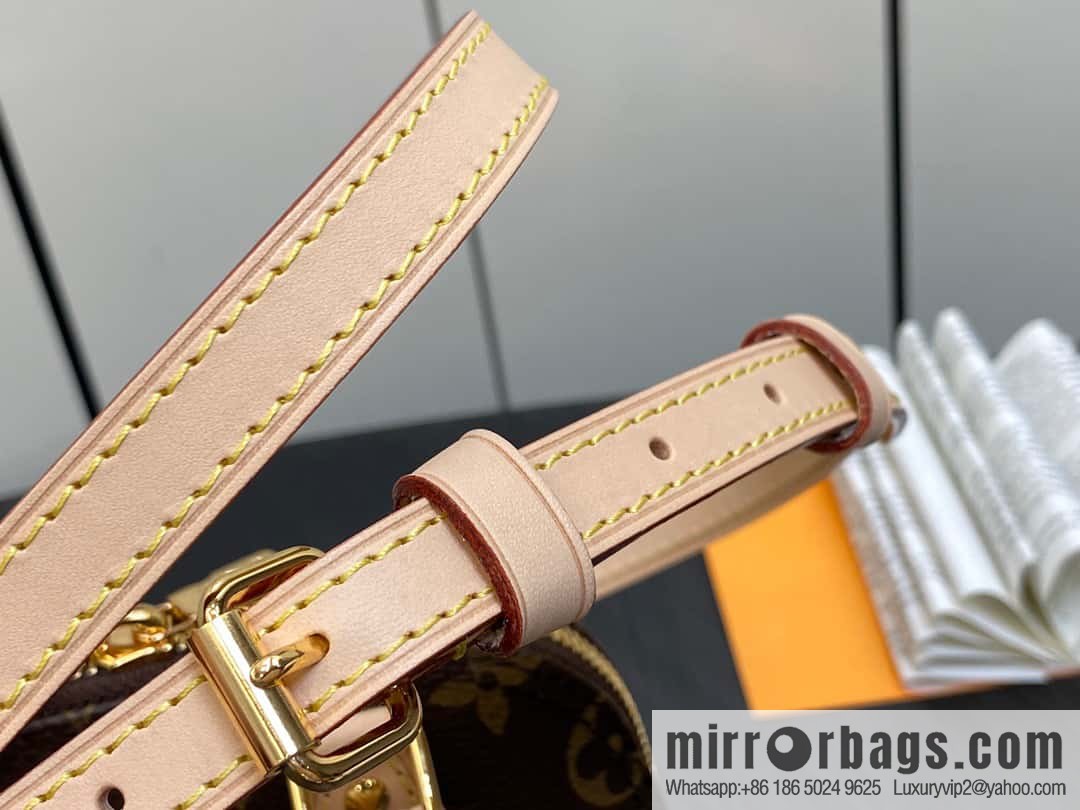 [Original single boutique] M82717 monogram mini shell bag series New launch Nano Alma handbag