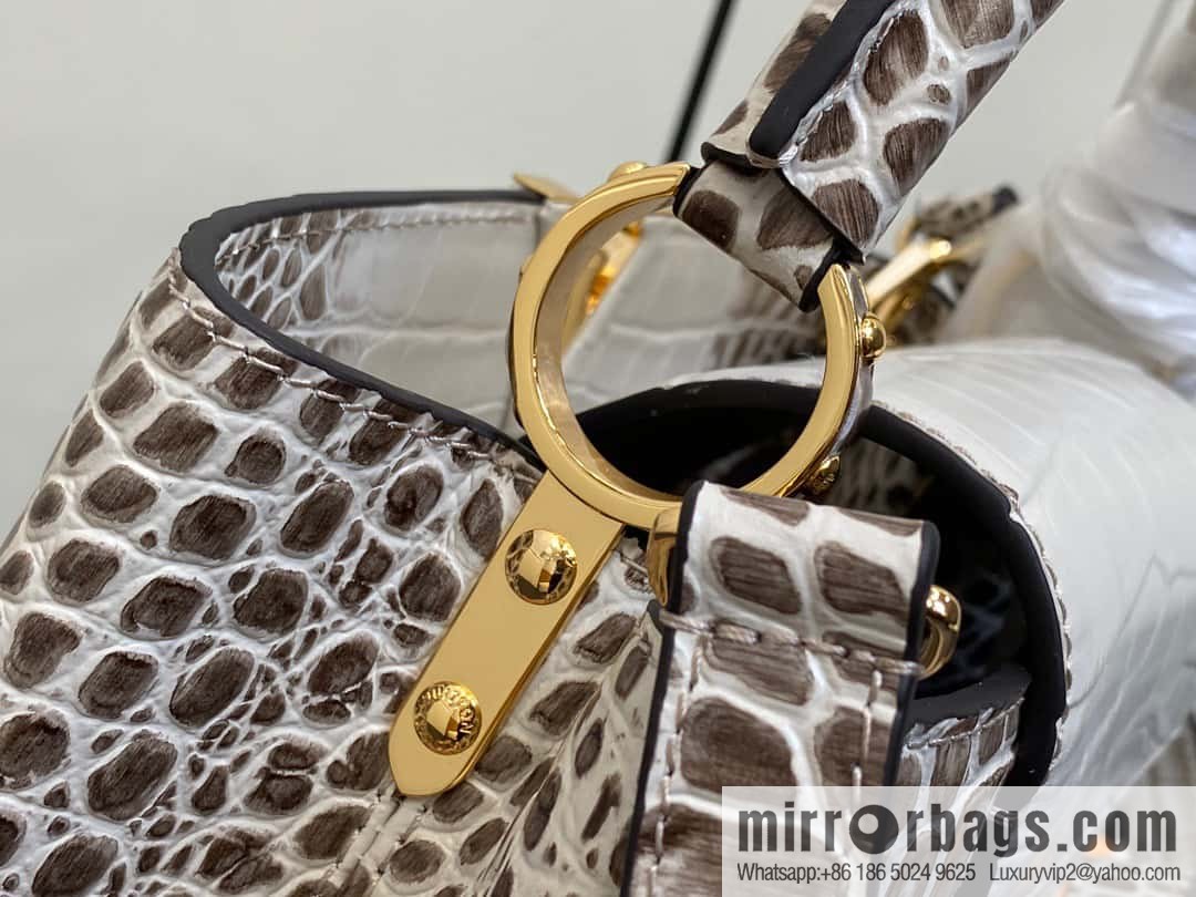 [Original order boutique] M48865 Himalayan, crocodile pattern full leather cap that English series Capucines BB handbag