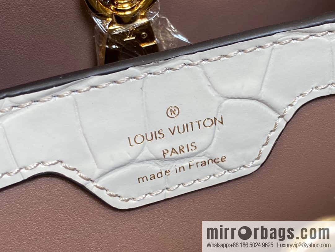 [Original order boutique] M48865 Himalayan, crocodile pattern full leather cap that English series Capucines BB handbag