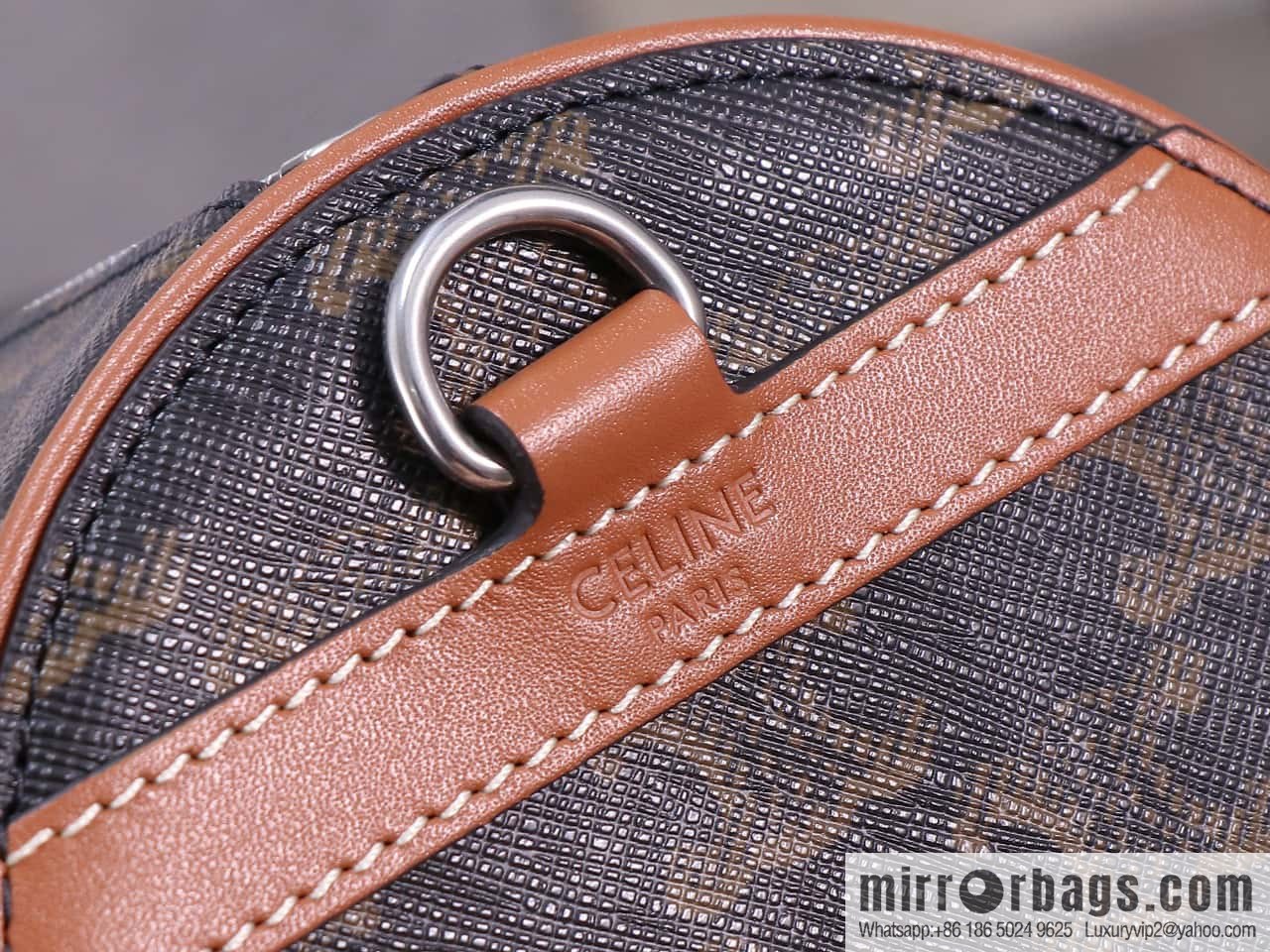 [Premium quality, all-steel hardware] CELINE | New cylinder bag online, logo printed cylinder bag, number: 110052