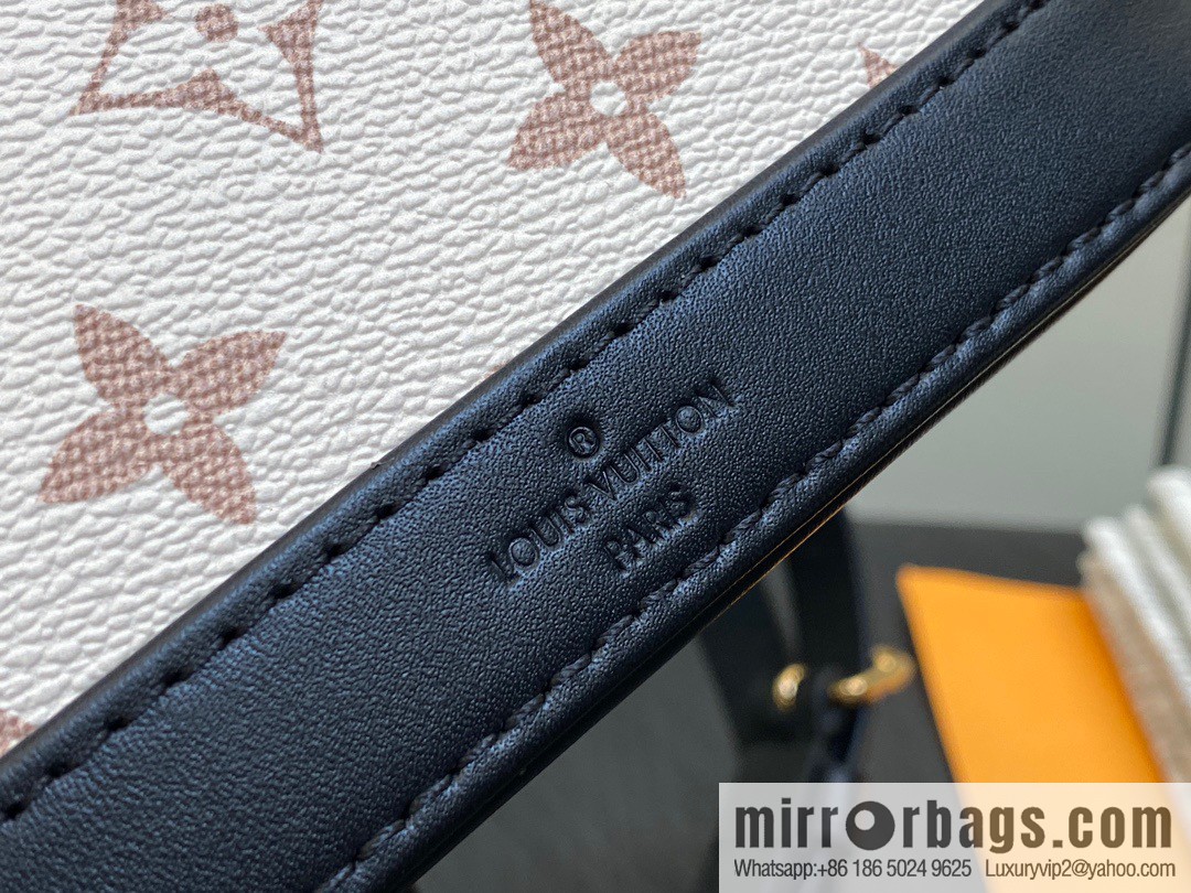 [Original single boutique] M82717 white flower mini shell bag series New launch Nano Alma handbag