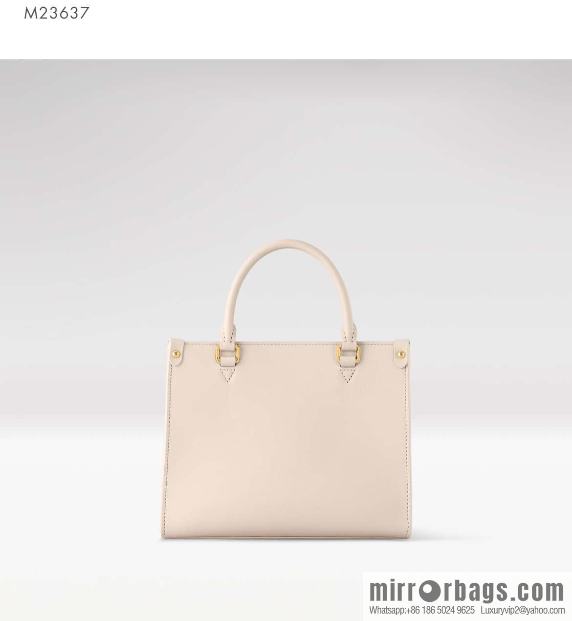 [Original order boutique] M23637 white, full leather square bag series Lock & Go handbag M22311
