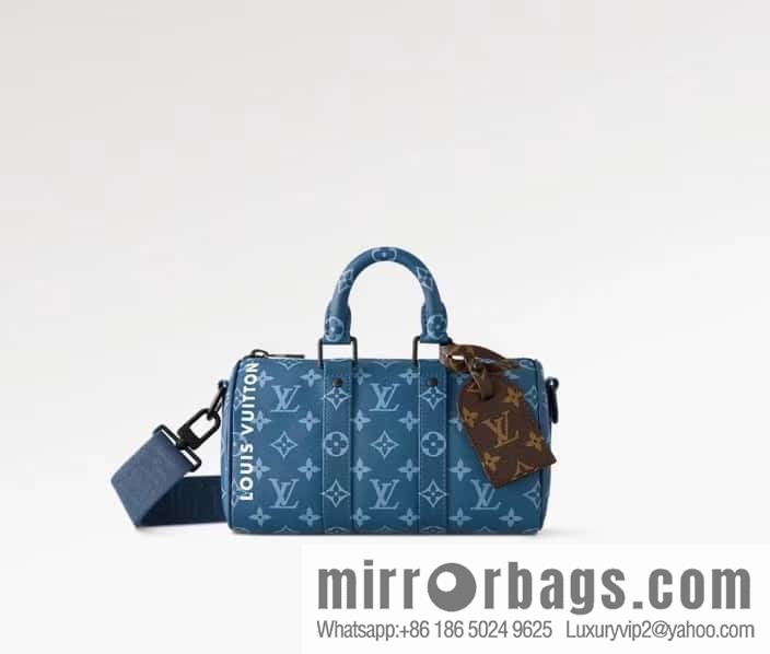 [Original order boutique] M46803 Blue Flower, Men's Bag Pillow Bag Series KEEPALL BANDOULIZRE 25 Handbag