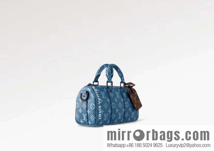 [Original order boutique] M46803 Blue Flower, Men's Bag Pillow Bag Series KEEPALL BANDOULIZRE 25 Handbag