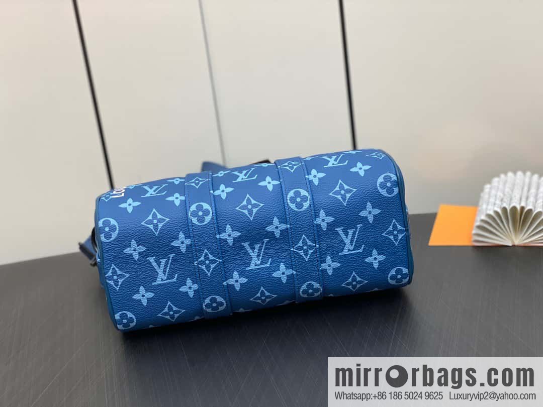 [Original order boutique] M46803 Blue Flower, Men's Bag Pillow Bag Series KEEPALL BANDOULIZRE 25 Handbag