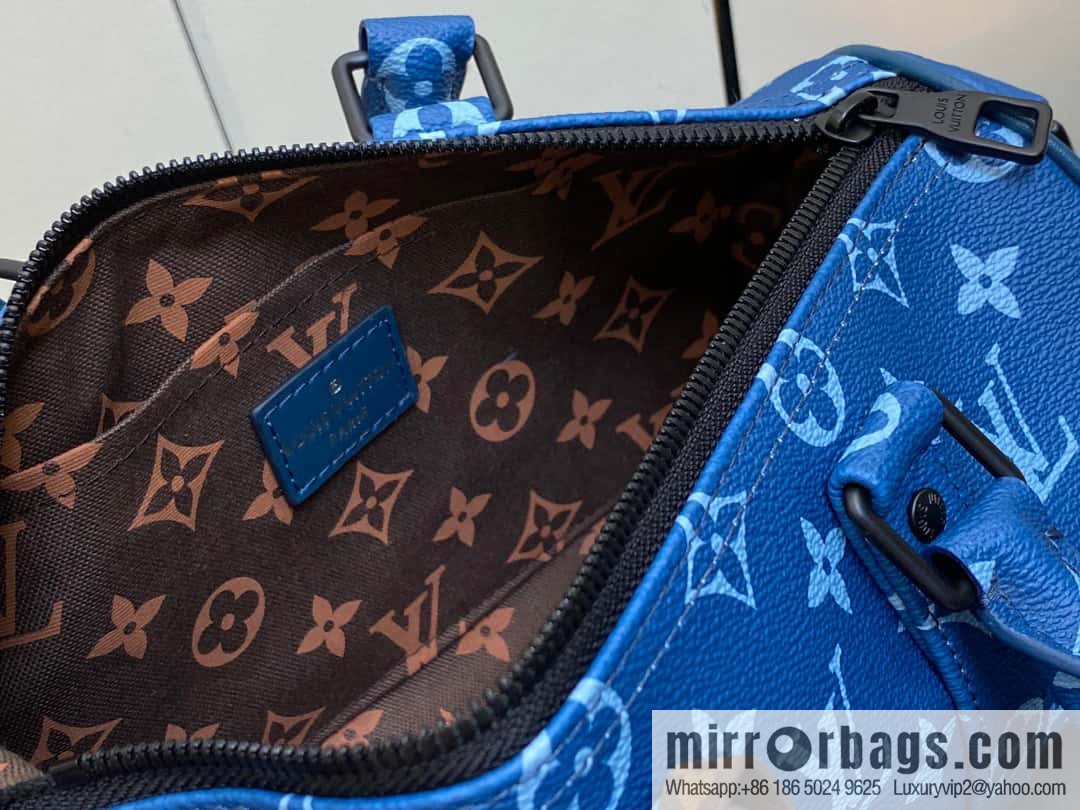 [Original order boutique] M46803 Blue Flower, Men's Bag Pillow Bag Series KEEPALL BANDOULIZRE 25 Handbag