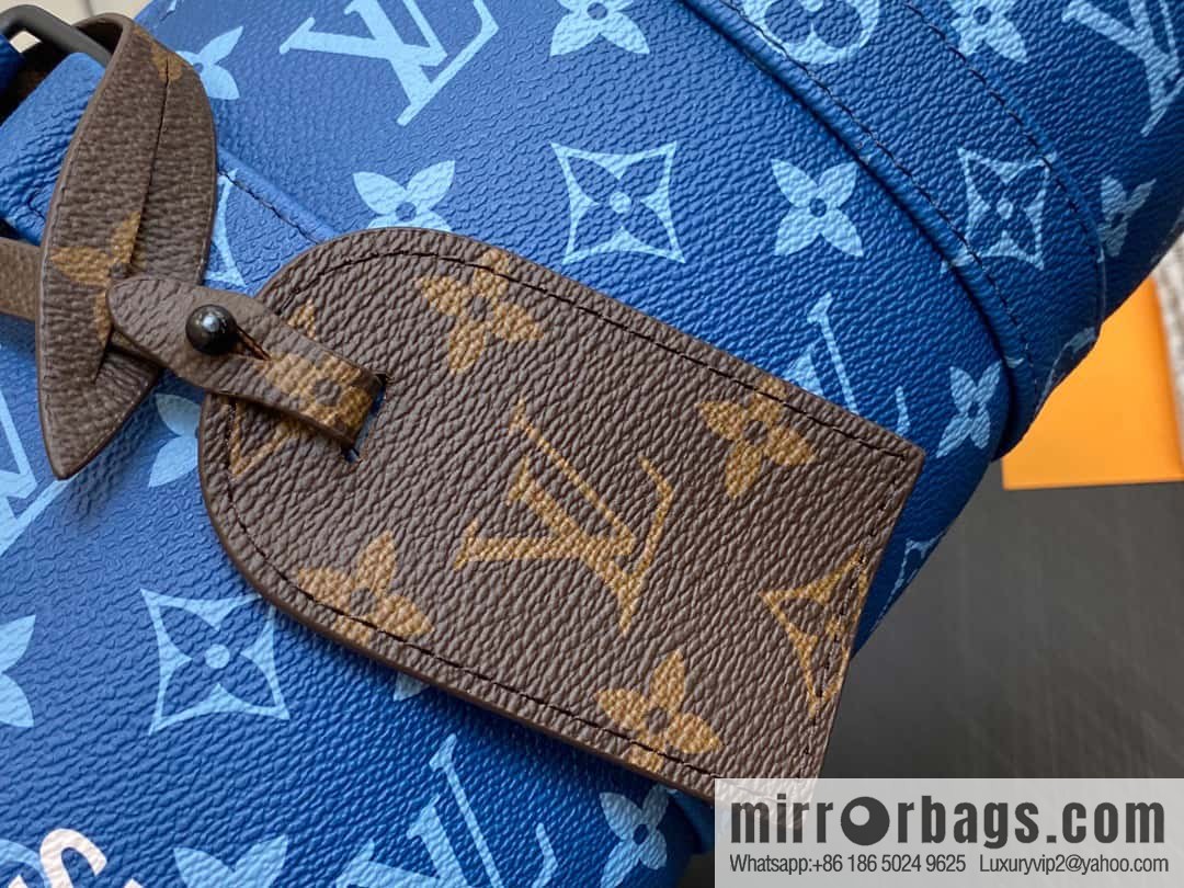 [Original order boutique] M46803 Blue Flower, Men's Bag Pillow Bag Series KEEPALL BANDOULIZRE 25 Handbag
