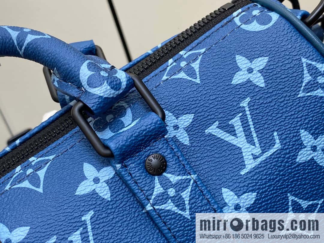 [Original order boutique] M46803 Blue Flower, Men's Bag Pillow Bag Series KEEPALL BANDOULIZRE 25 Handbag