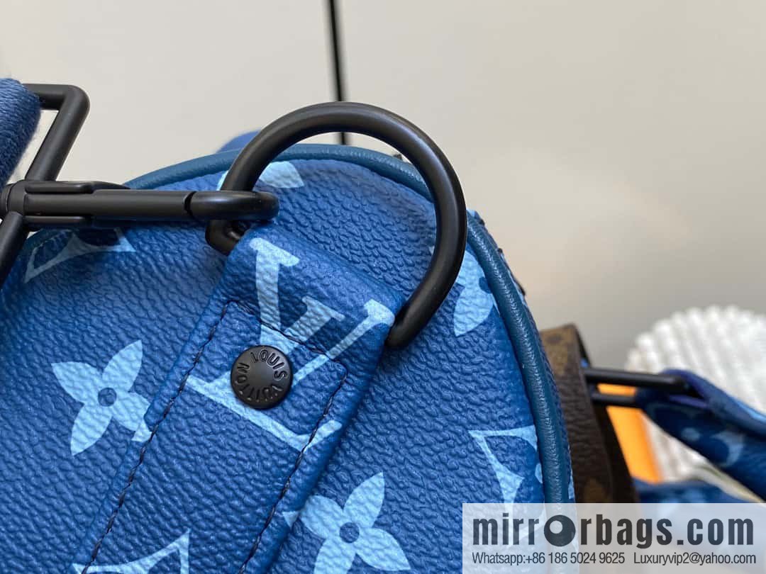 [Original order boutique] M46803 Blue Flower, Men's Bag Pillow Bag Series KEEPALL BANDOULIZRE 25 Handbag