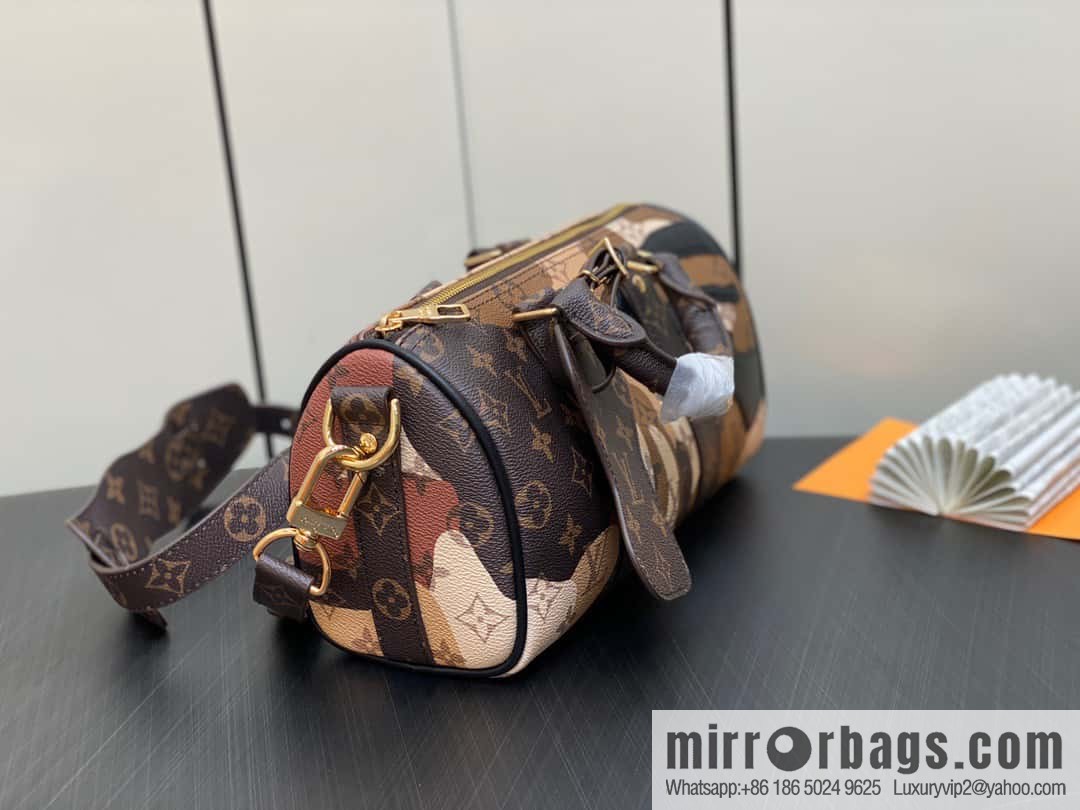 [Original order boutique] M46678 monogram men's bag pillow bag series Keepall Bandoulière 25 handbag