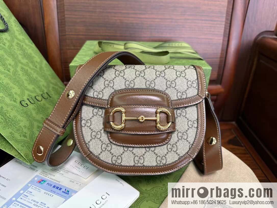 [Original leather] Gucci Horsebit 1955 series mini version, model 760191