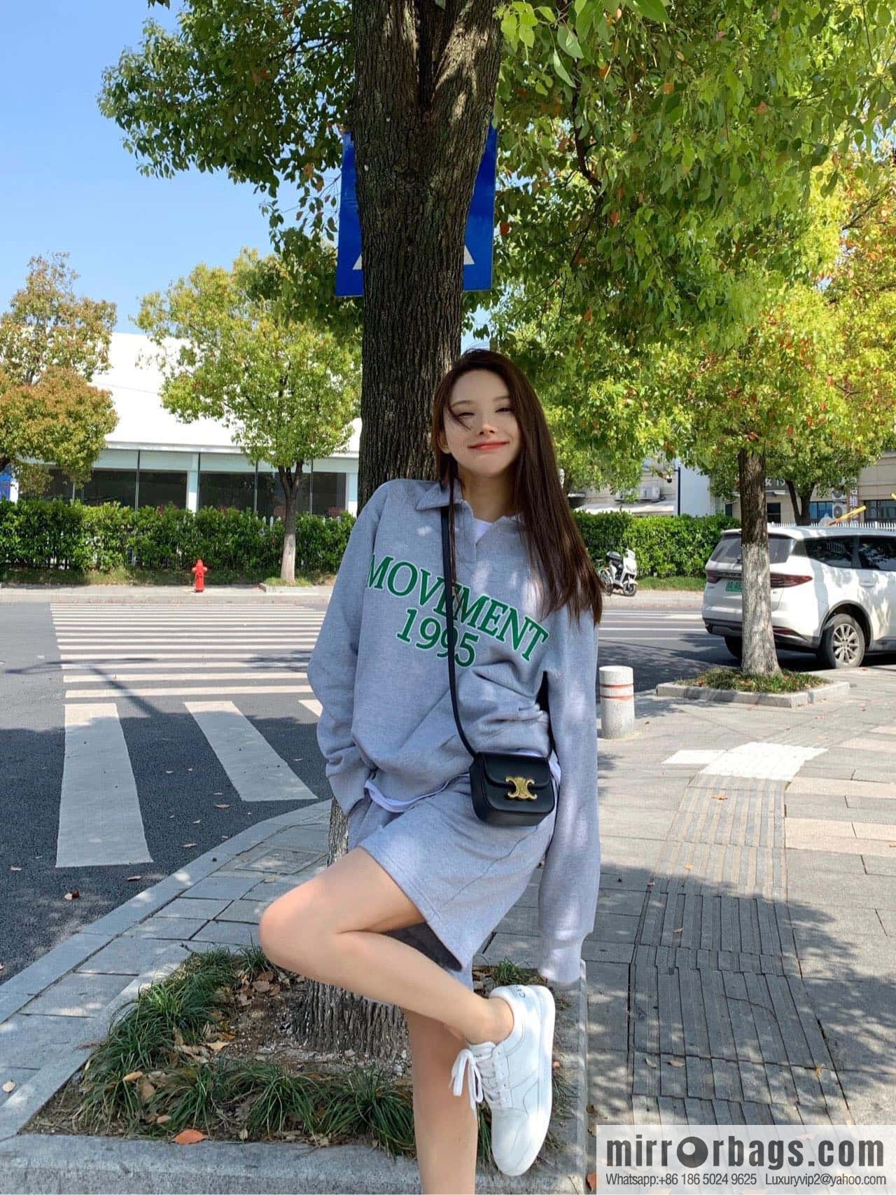 [Premium quality, all-steel hardware 】 𝗖𝗘𝗟𝗜𝗡𝗘 | 𝗧𝗥𝗜𝗢𝗠𝗣𝗛𝗘 𝗠𝗜𝗡𝗜 Arc de Triomphe mini crossbody bag model: 101513