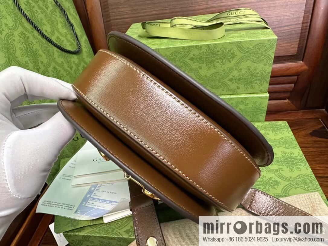[Original leather] Gucci Horsebit 1955 series mini version, model 760191