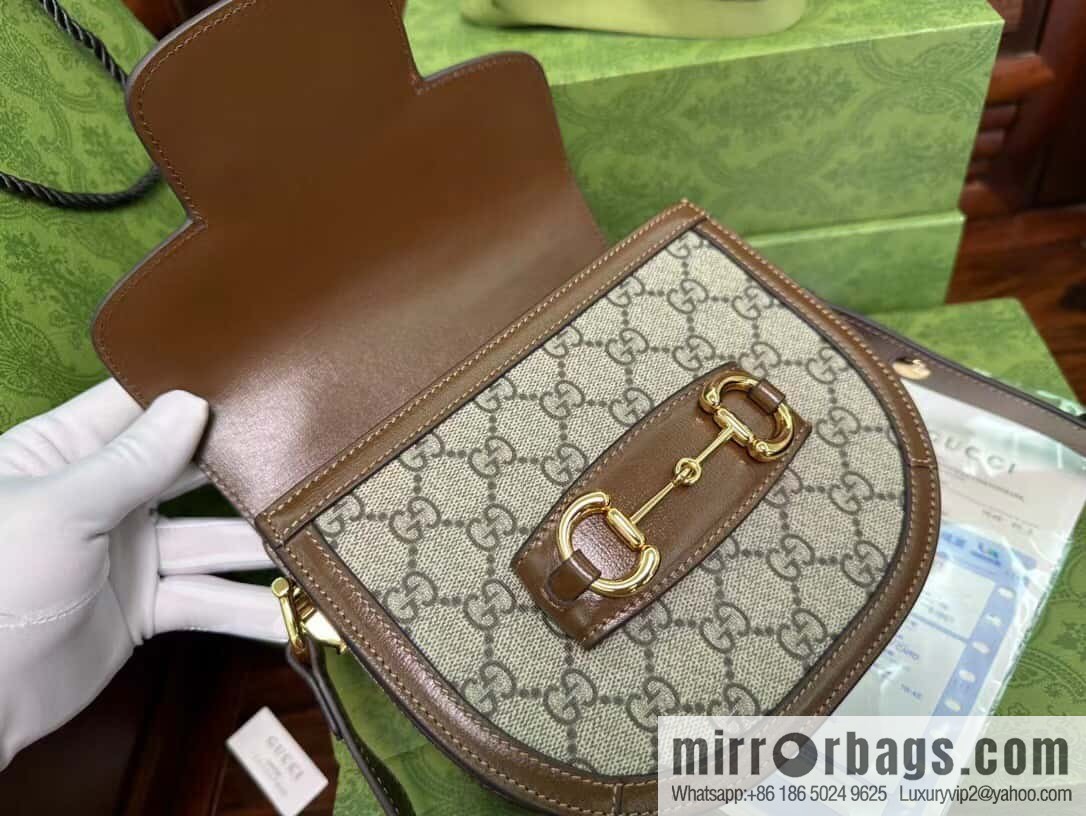 [Original leather] Gucci Horsebit 1955 series mini version, model 760191