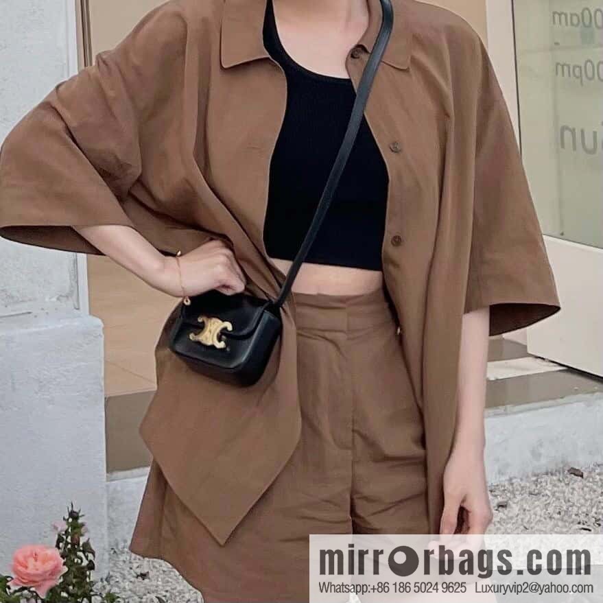 [Premium quality, all-steel hardware 】 𝗖𝗘𝗟𝗜𝗡𝗘 | 𝗧𝗥𝗜𝗢𝗠𝗣𝗛𝗘 𝗠𝗜𝗡𝗜 Arc de Triomphe mini crossbody bag model: 101513