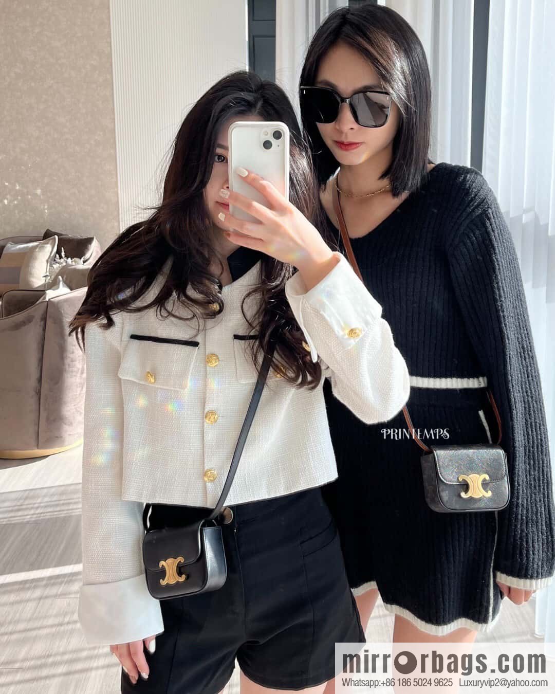 [Premium quality, all-steel hardware 】 𝗖𝗘𝗟𝗜𝗡𝗘 | 𝗧𝗥𝗜𝗢𝗠𝗣𝗛𝗘 𝗠𝗜𝗡𝗜 Arc de Triomphe mini crossbody bag model: 101513