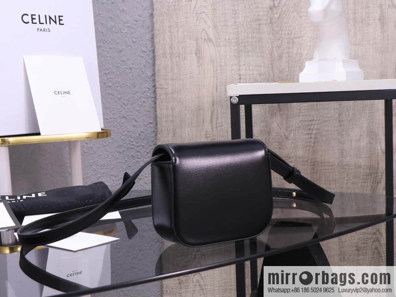 [Premium quality, all-steel hardware 】 𝗖𝗘𝗟𝗜𝗡𝗘 | 𝗧𝗥𝗜𝗢𝗠𝗣𝗛𝗘 𝗠𝗜𝗡𝗜 Arc de Triomphe mini crossbody bag model: 101513