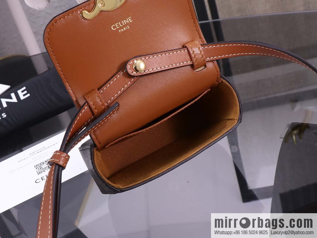 [Premium quality, all-steel hardware 】 𝗖𝗘𝗟𝗜𝗡𝗘 | 𝗧𝗥𝗜𝗢𝗠𝗣𝗛𝗘 𝗠𝗜𝗡𝗜 Arc de Triomphe mini crossbody bag model: 101513