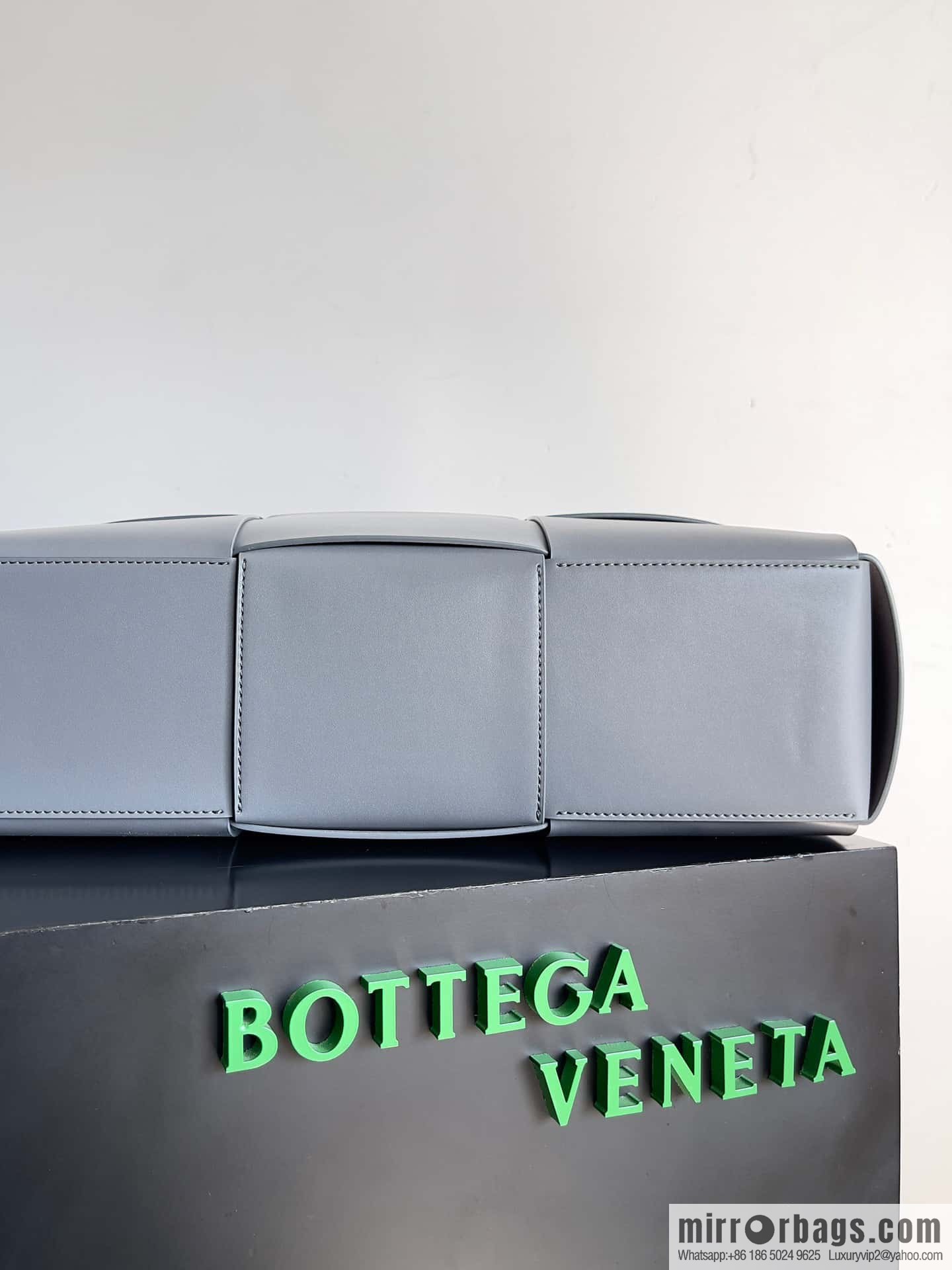 Bottega Veneta large woven men's briefcase model number: 746358 lightning gray