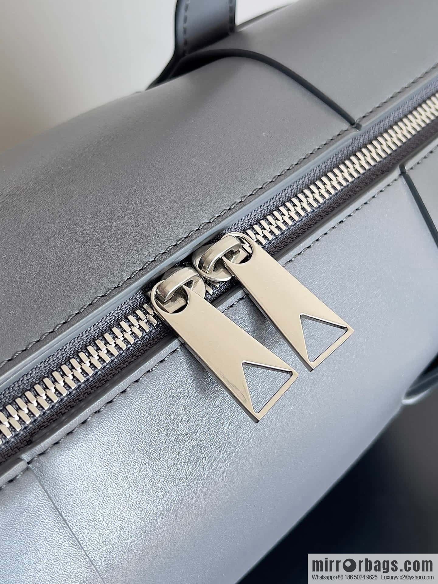 Bottega Veneta large woven men's briefcase model number: 746358 lightning gray