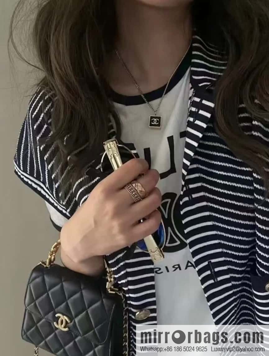 ❗️New ❗️ Chanel necklace ☀️ new ☑️ Chanel denim square double c necklace ☀️