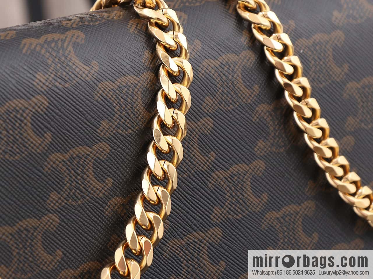 [Premium quality, all steel hardware] CELIN_E~ New monogram Multi Pochette Triomphe handbag, model: 100972