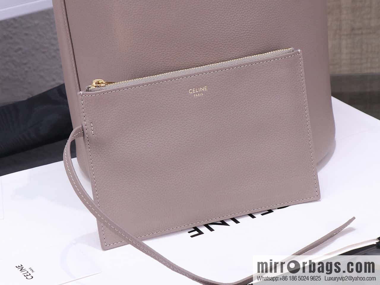 [Premium quality, all steel hardware] CELINE Bucket 16 calfskin bucket bag No.: 195573