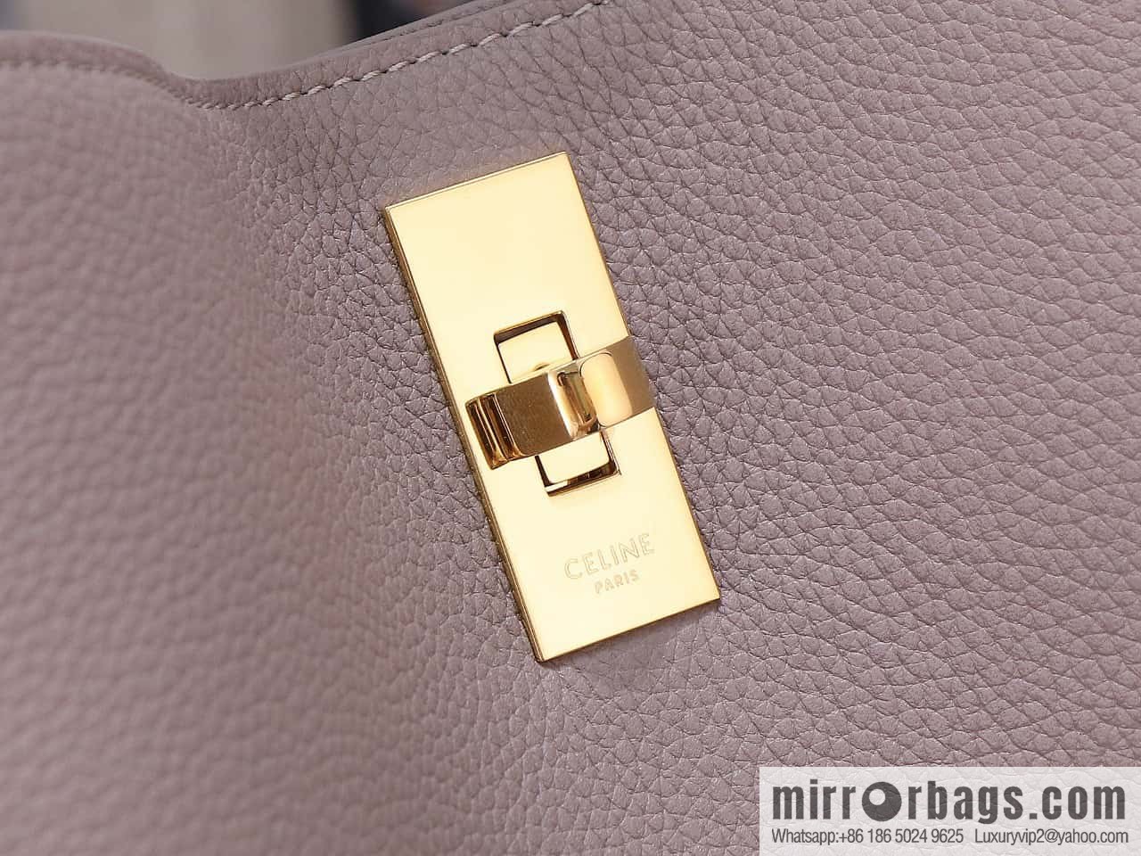 [Premium quality, all steel hardware] CELINE Bucket 16 calfskin bucket bag No.: 195573