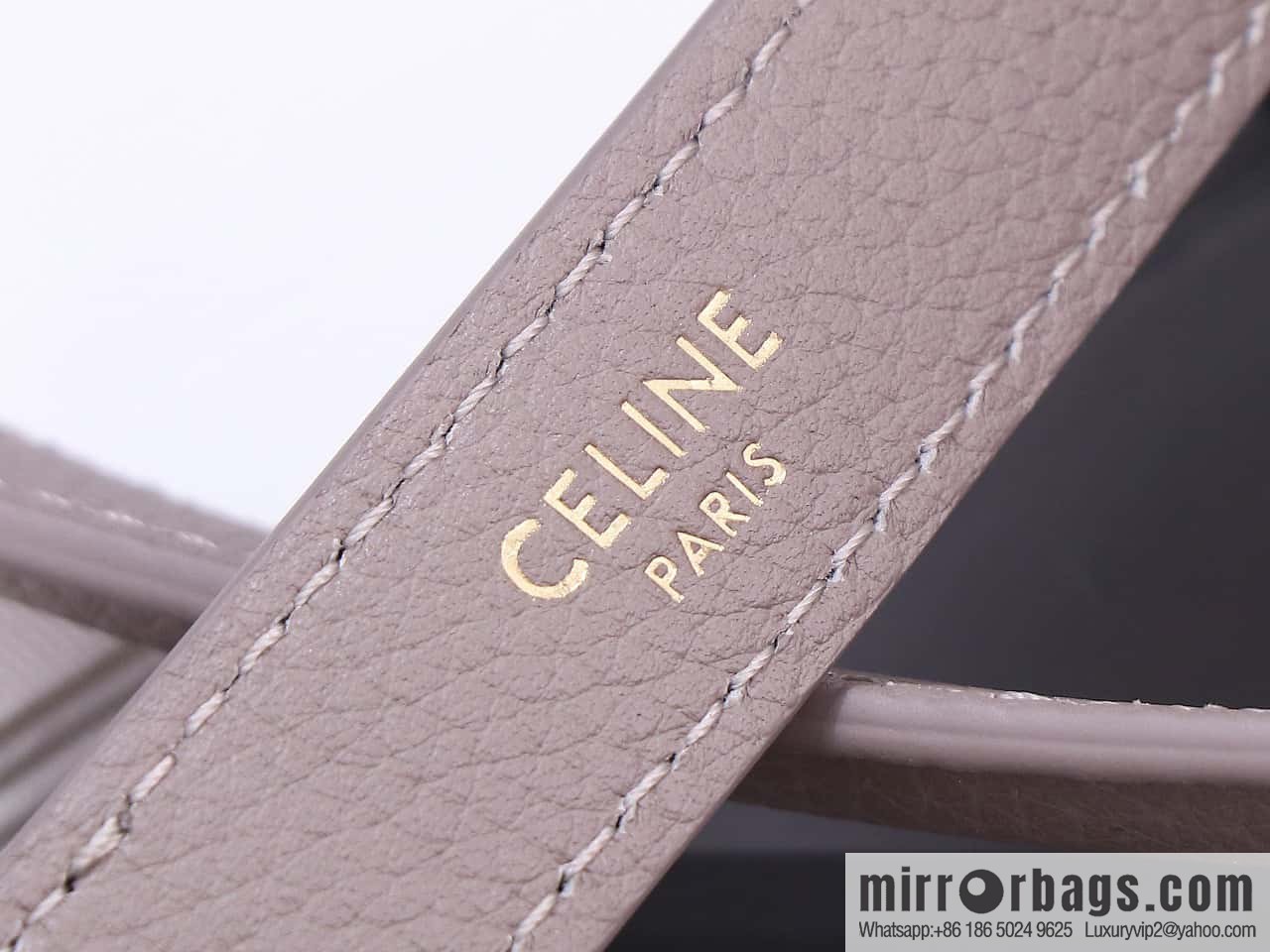 [Premium quality, all steel hardware] CELINE Bucket 16 calfskin bucket bag No.: 195573