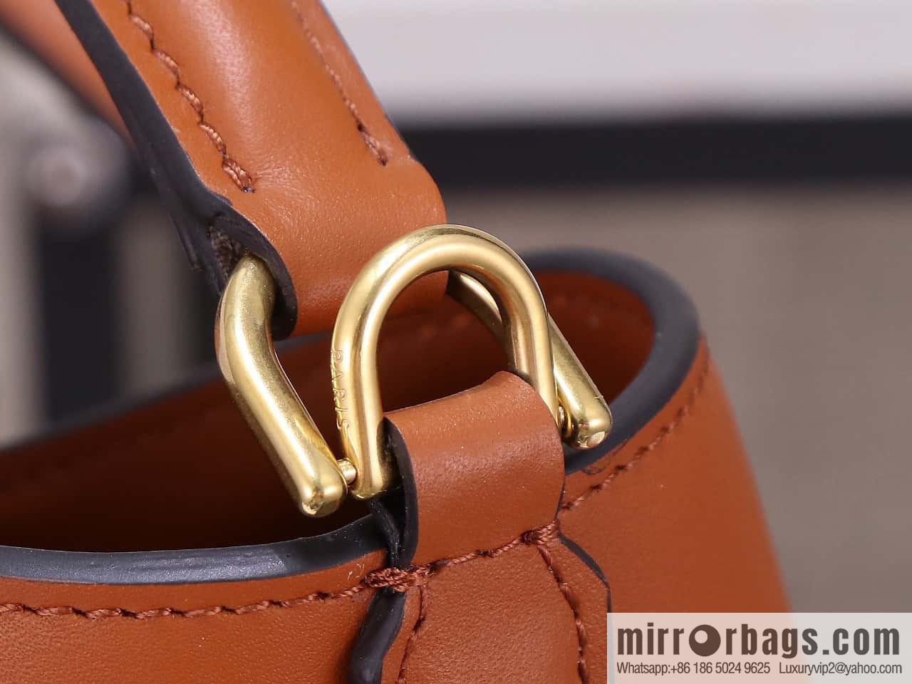 [Premium quality, all steel hardware] CELINE Bucket 16 calfskin bucket bag No.: 195573
