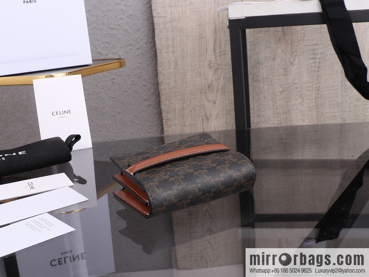 CE new logo printed sheep leather (fabric) business card bag, model number: 100242